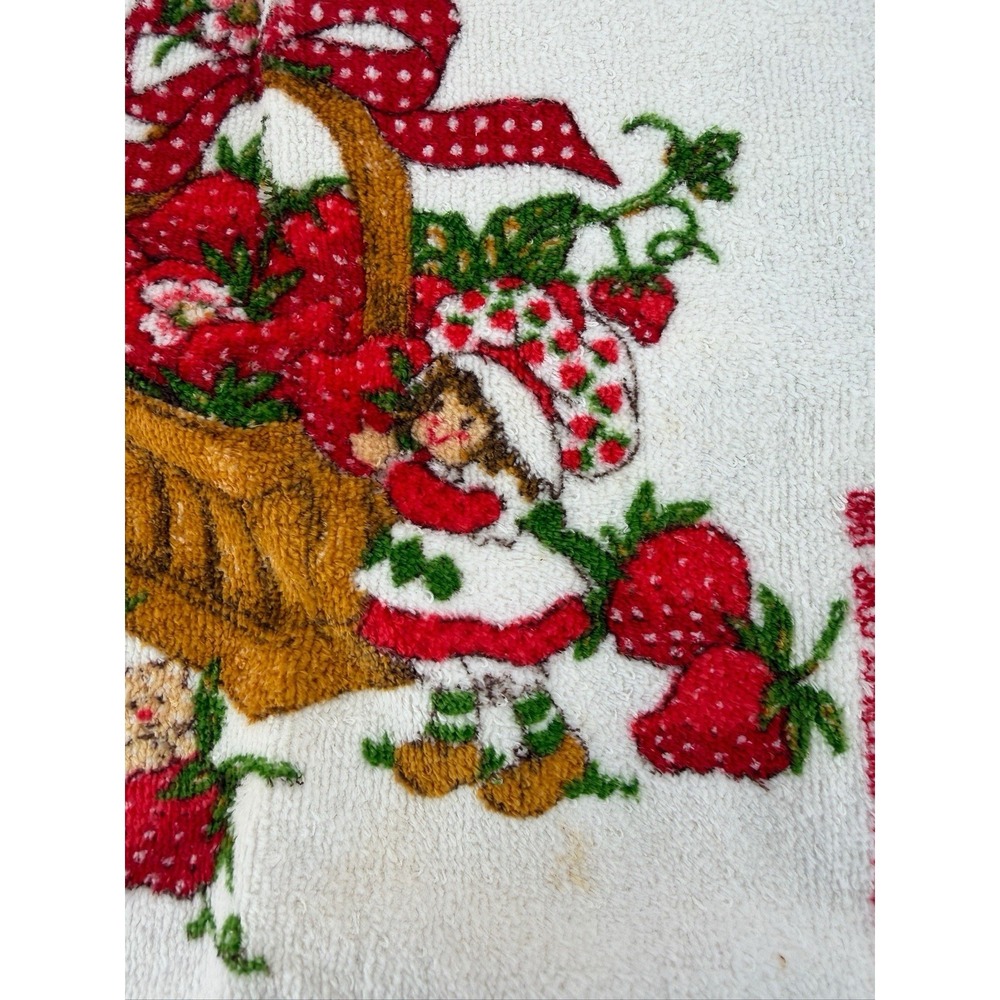 Vintage Strawberry Shortcake Washcloth Cloth 1980 American Greetings (2 pc) - Picture 4 of 12